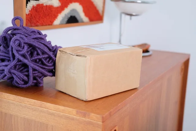 E-Commerce Product Delivery - Brown Cardboard Shipping Box Item From Online Shopping. Acquisizione clienti per un brand DTC