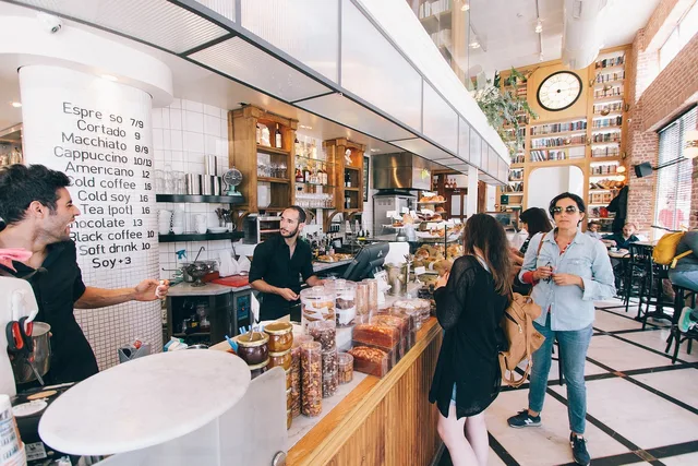 business, establishments, shops, coffee, cafe, pastry, menu, counter, tables, chairs, employees, cafe, cafe, counter, counter, counter, counter, counter, employees, employees, employees, employees. Separare ricavi da nuovi clienti e clienti abituali